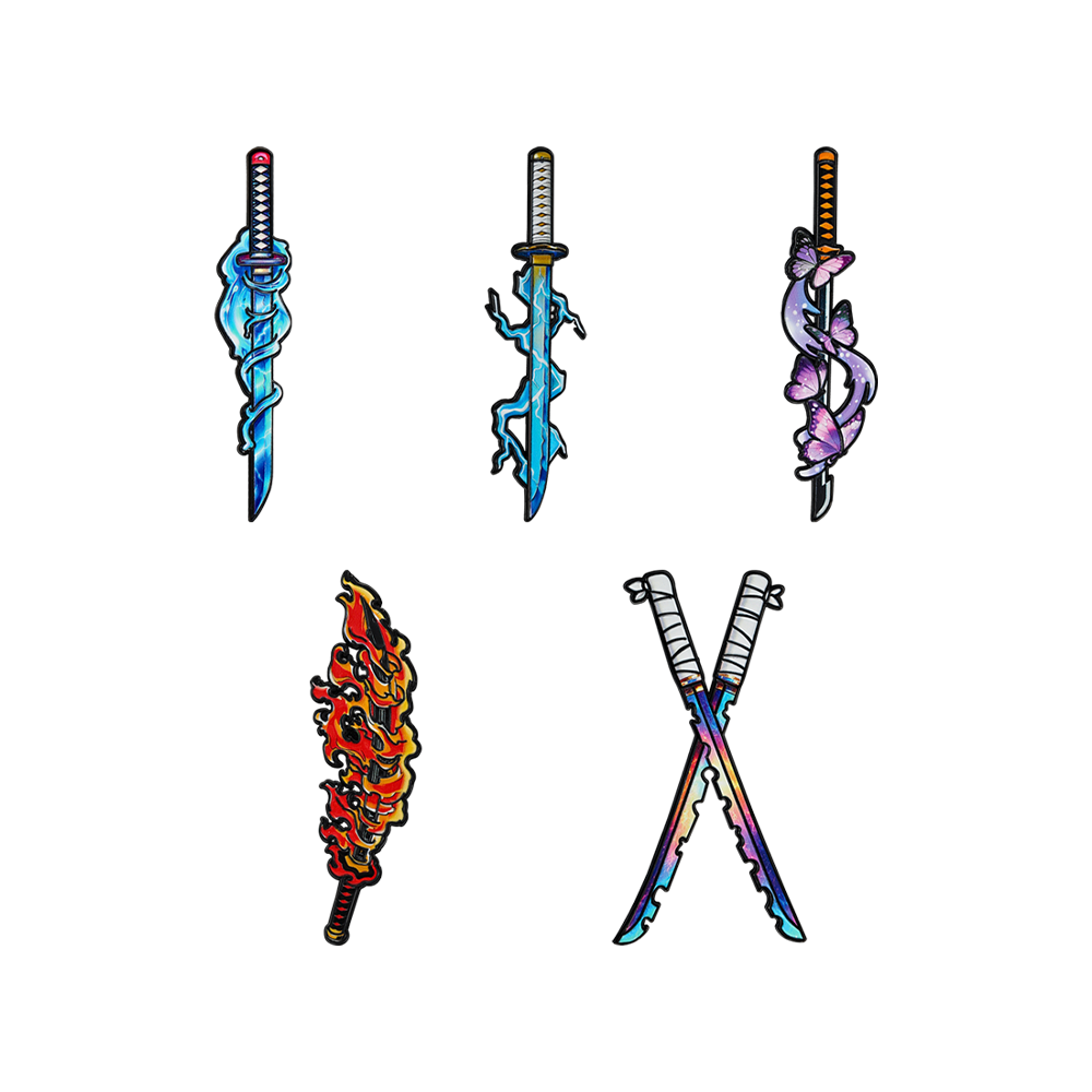 Set di 5 Spille Smaltate Nichi - Cosplay Prop Dagger recensione e prezzo